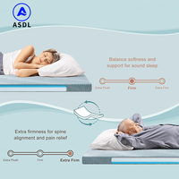 Günstige Queen- und King-Size Hybrid-Matratzenauflagen, Matratzenschoner, Massage-Orthopädische Auflage, Wasserdichter Stoff, Memory-Schaum-Matratzenauflage