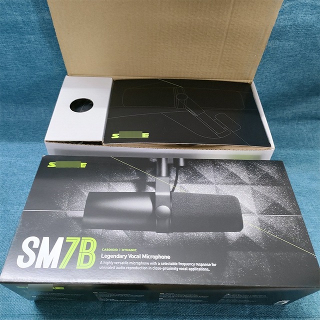 SM7B Condenser Noise Cancelling Cardioid Wired Dynamic Microphone Cross-Border E-Commerce Professional Desktop Live Streaming