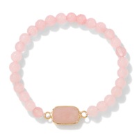 Pulsera Elástica Ajustable de Cuentas de Lapislázuli, Amatista y Ágata Naturales, Estilo Bohemio Curativo