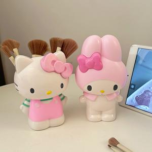 만화 삼각형 접이식 랙 메이크업 브러쉬 보관 튜브 펜 홀더 거실 장식 고급 소형 장식품 - Product Image 2