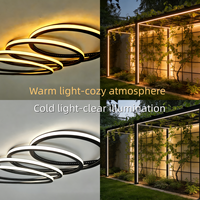 Lumière d'ambiance pour sauna, néon LED en silicone noir 20*18mm 24V IP68, lumière douce sans taches 3000K, étanche, pour cinéma, SPA, éclairage LED en corde