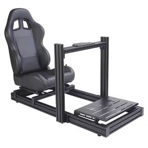 Nouveau simulateur de course automobile <span class=keywords><strong>VR</strong></span> 4080, cockpit de jeu de course automobile, argent, kit 4080, noir, cadres en aluminium 4040 - Product Image 5