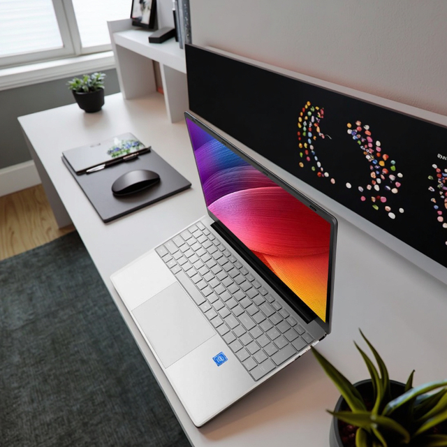 Cheap Custom 15.6 Inch Mini Laptops 1920*1080 Silver Home Office Gaming Notebook with 16GB RAM Used I5 I7 I9 Computor US Plug