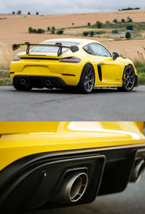 Terminale di Scarico OEM/ODM Stile GT4 a Doppia Uscita in Acciaio Inox per <span class=keywords><strong>Porsche</strong></span> <span class=keywords><strong>718</strong></span> - Product Image 5