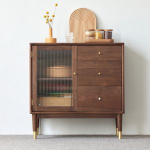 B5144 meubles de cuisine meubles de salle à manger <span class=keywords><strong>buffet</strong></span> en <span class=keywords><strong>bois</strong></span> de noyer antique armoires de cuisine <span class=keywords><strong>haut</strong></span> <span class=keywords><strong>buffet</strong></span> - Product Image 3