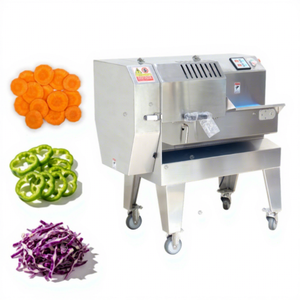 Máquina Cortadora y Trituradora de Frutas y Verduras Motorizada Continua FTS-120 para Panadería y Procesamiento de Frutos Secos - Product Image 1