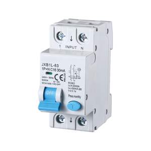 Interruptor Diferencial RCBO Gloca JXB1L 1P+N C16 30mA 6kA Clase A, Montaje DIN, Protección Eléctrica - Product Image 1