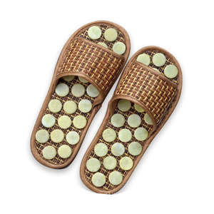 Jade Pierre Massage Pantoufles Réflexologie Des Pieds <span class=keywords><strong>Acupression</strong></span> Sandales Chaussures pour Pied Acupoint Activation Réflexologie Soins Des Pieds - Product Image 5