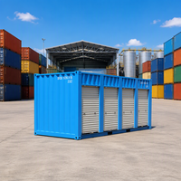 Portes enroulables métalliques grises DFC 20 pieds 40 pieds en gros – Portes à volets durables pour conteneurs de stockage à usage domestique en vrac