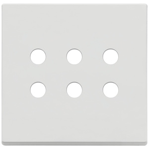 Cache-interrupteur mural rond 3Mx6 BS, blanc mat, 9,5 pouces de long, 1,4 pouces de haut - Product Image 1