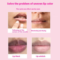 Poudre à lèvres semi-permanente à l'aloe vera et à la vitamine C, hydratante pour des lèvres roses, correcteur de pigmentation, atténue la mélanine, améliore la couleur des lèvres