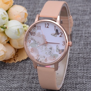 Montre pour femme style Tour Eiffel, bracelet en cuir orné de strass, mouvement à quartz, vente en gros usine - Product Image 1