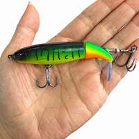 Leurre de pêche à hélice LUSHAZER 100mm 13g, flottant, pour surface, appât dur, pour achigan, brochet, perche, avec hameçon triple, leurre de surface, équipement de pêche