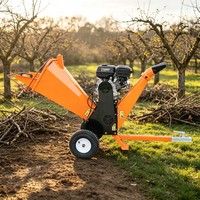 Broyeur de bois de type tambour GS100 Pro, 9HP, 270cc, à essence, diamètre de coupe de 100 mm, broyeur de biomasse portable pour jardin