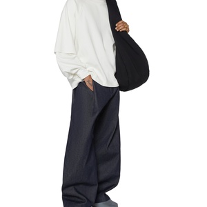 Raglan Long Sleeve <b>White</b> Oversize Loose Fit <b>Tee</b> Fashion Stylish 300GSM Boxy Layered T-Shirt - Product Image 4