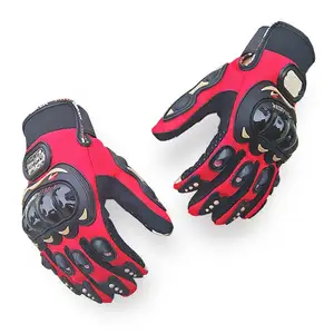 En kaliteli özel tam parmak el koruma dokunmatik sürüş motosiklet yarış eldivenleri