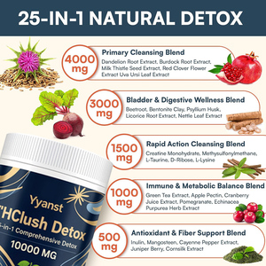 Mezcla de extractos herbales para desintoxicación multisistema de marca privada, equilibrio inmunológico y metabólico, polvo adelgazante natural para desintoxicación. - Product Image 5