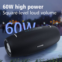BYINTEK PS1 Speaker Portabel 30W Tahan Air Suara Stereo Baterai Isi Ulang Mikrofon Terintegrasi untuk Penggunaan Ponsel di Luar Ruangan