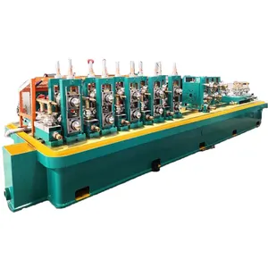 Linha de produção de tubos redondos e quadrados para máquina de solda de alta frequência em aço carbono HG89