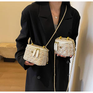 Bolso de cadena Vintage para mujer, bandolera cuadrada pequeña, Mini bolso de lujo, bolso de caja de nicho para mujer, fiesta de uso diario para mujer - Product Image 4