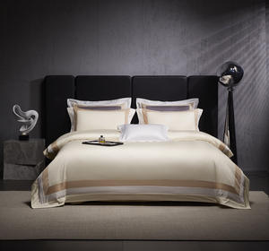 ชุดเครื่องนอนสุดหรู ผ้าปูที่นอนลายพืชสีขาวเนื้อนุ่ม 100S Cotton 500TC พร้อมปลอกหมอน 4 ชิ้น ปรับแต่งได้ - Product Image 1