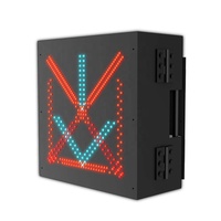 Panneau de signalisation routier led contrôle de voie gauche droite p10 mm p12 mm p16 mm p20 mm p31. 25mm flèche arrêt LED variable message sign
