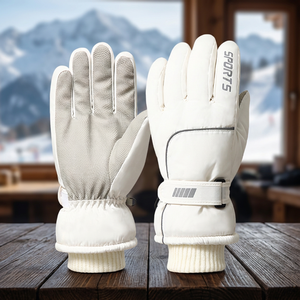 Gants de ski imperméables et coupe-vent, isolés en polyester, pour snowboard, sports d'hiver en plein air, compatibles avec les écrans tactiles - Product Image 2