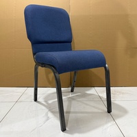 Chaise d'église empilable moderne gris foncé 21 pouces pour espaces publics, durable, avec système d'interverrouillage, idéale pour les pasteurs