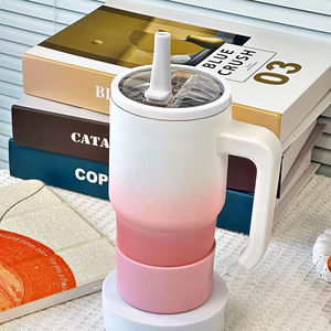 Gobelet de voyage sous vide à double paroi en acier inoxydable de 20 oz personnalisé avec poignée Thermos Thermique pour boire du café - Product Image 1