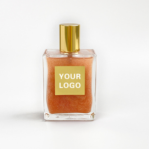 Huile Corporelle Scintillante et Hydratante Personnalisée MLM, Maquillage Liquide Végétalien Bio, Parfumée, Étiquette Privée, Vente en Gros pour Cheveux - Product Image 4