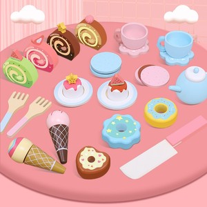 En gros, Nouveau style : Ensemble <span class=keywords><strong>de</strong></span> jouets <span class=keywords><strong>de</strong></span> simulation <span class=keywords><strong>de</strong></span> gâteaux et desserts, comprenant un jouet <span class=keywords><strong>de</strong></span> découpe <span class=keywords><strong>de</strong></span> donuts, un jouet <span class=keywords><strong>gâteau</strong></span>, un jouet crème glacée pour jeu <span class=keywords><strong>de</strong></span> thé, pour jeu parent-enfant - Product Image 3