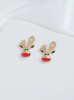 Accessoire de Noël en émail goutte d'huile, Pendentif pour sapin de Noël, Accessoire pour bracelet, collier, boucles d'oreilles, Ornement de Noël, Cadeau de Noël