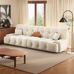 Modern Tufted Fabric <b>Sofa</b> <b>Bed</b> Foldable Loveseat Upholstered Sleeper Couch for Living Room Bedroom Hotel - Product Image 4