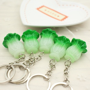 Offre Spéciale – Porte-clés en plastique de haute qualité en forme de chou chinois, accessoires pendentifs, petit cadeau, vente en gros - Product Image 1