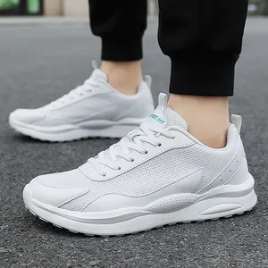 Mới bán buôn PVC duy nhất chạy giày dép hoạt động bình thường đi bộ Chạy Bộ tiêm Sneakers lưới tùy chỉnh Giày thể thao người đàn ông