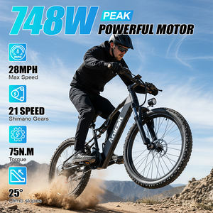 XT90 26 "pneu tout-terrain <span class=keywords><strong>VTT</strong></span> <span class=keywords><strong>électrique</strong></span> moteur sans balais Suspension complète Double freins à disque cadre en acier au carbone adulte - Product Image 3