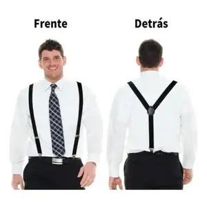 Bretelles réglables en polyester avec nœud papillon pour enfants et adultes, différentes couleurs, largeur 3,5 cm, boucle en acier - Product Image 4