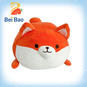 Peluche de Zorro Gordito Adorable de 8 Pulgadas, Color Naranja, Venta al por Mayor, Logotipo Personalizado, Peluche Suave, Juguete de Peluche Renard - Product Image 1