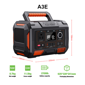 สถานีพลังงานแบตเตอรี่ลิเธียมเทอร์นารี 300W 270Wh ยอดขายสูงสุด พร้อมระบบ MPPT PD 18W Type-C สำหรับใช้ในกรณีฉุกเฉิน ตั้งแคมป์ บ้าน และกิจกรรมกลางแจ้ง - Product Image 5