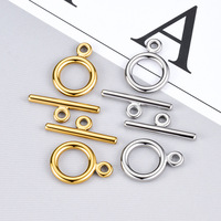 Fermoir OT en acier inoxydable poli sans couture, pour collier DIY, bracelet de perles, connecteur d'extrémité, accessoires de bijoux faits à la main
