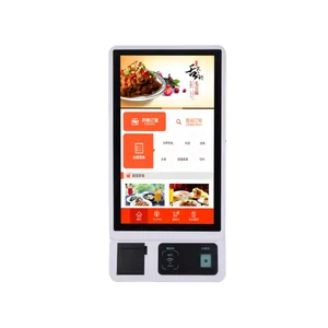 Smart Touch Screen Restaurant Order Kiosk Sdk Qr Pos terminale di pagamento Self Service Order Machine con stampante per biglietti