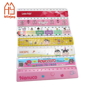 Règle droite en plastique personnalisée de 15 cm (6 pouces) avec impression UV intégrale motif dessin animé, jolies règles pour étudiants, outil de mesure pour l'école et le bureau - Product Image 2