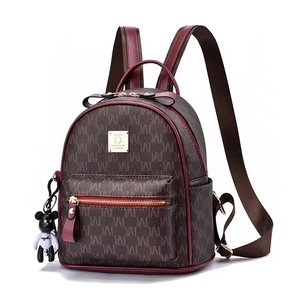 Hot Sale Luxury Mini PU Leather Women's School Backpack Small School Bag with Zipper Closure Fashion Purses for Girls Ladies - Product Image 6