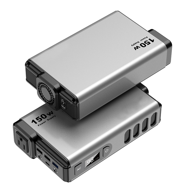AC DC PD USB Solar Portable Laptop Battery pack Power Bank 150W 150WH With USB C PD 100W 3 USB ports 2 DC 12V-16.8V 10A