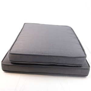 Cojín de silla de cojín de asiento de reciclaje de poliéster gris de lujo para uso en interiores y exteriores - Product Image 5