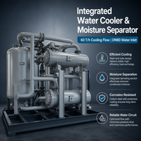 Sécheur d'air industriel à compression thermique régénérative de 3 000 CFM, à faible perte d'air (1-3%), refroidi par eau, pour air comprimé
