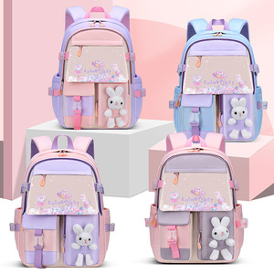 Sesame Baby Elementary <b>School</b> <b>Backpack</b> For Girls 15 Inches Color Blocking Cartoon Lightweight With Interior Zipper Pocket - Product Image 2