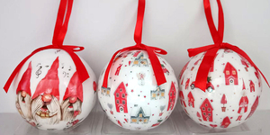 Boules <span class=keywords><strong>de</strong></span> Noël en mousse écologiques <span class=keywords><strong>de</strong></span> haute qualité faites à la main par Shunyuan, taille 8 cm, personnalisables, vente en gros d'usine - Product Image 3