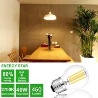 Edison vintage candélabre ampoule LED économe en énergie E27 G45 lampes LED Source de lumière LED pour jardin d'alimentation DC/AC
