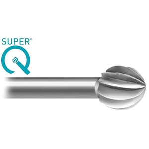 SUPER Q 23 Fraise rotative de précision en acier trempé pour bijoux, sculpture de pierres, tige de 2,35 mm pour sertissage de pierres, lot de 6 - Product Image 1